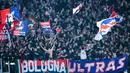 Kemenangan ini mengantarkan Bologna melaju ke perempat final Liga Europa untuk pertama kali dalam 27 tahun terakhir dan akan menghadapi Aston Villa di perempat final. (AFP/Alberto Pizzoli)