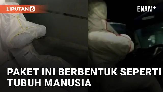 VIDEO: Berbentuk Seperti Tubuh Manusia, Paket Ini Bikin Netizen Kaget