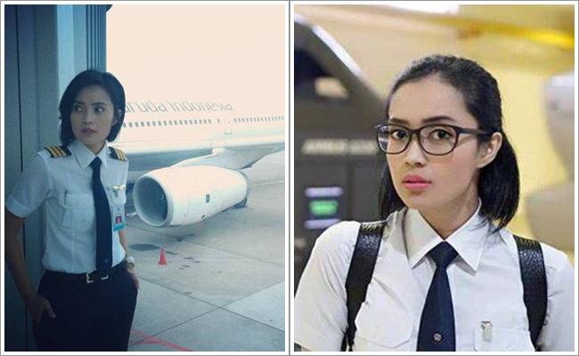 Sarah adalah kopilot yang rajin beribadah | Copyright merdeka.com