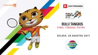 Banner Livestreaming Bulu Tangkis  sea games 2017