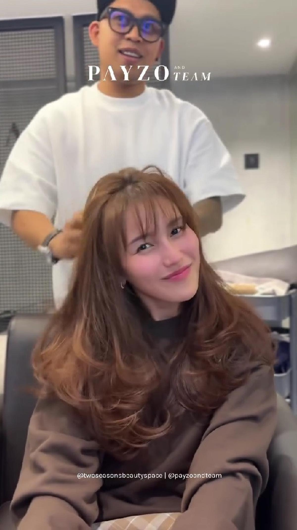 Potret Terbaru Ayu Ting Ting dengan Gaya Rambut Long Layer Haircut, Banjir Pujian