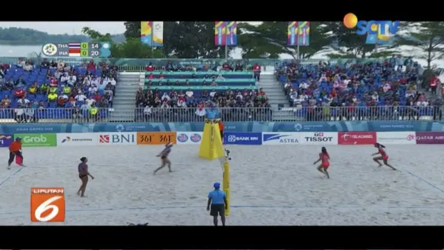 Kalah dari Thailand, tim voli pantai putri Indonesia lolos ke babak 16 besar.