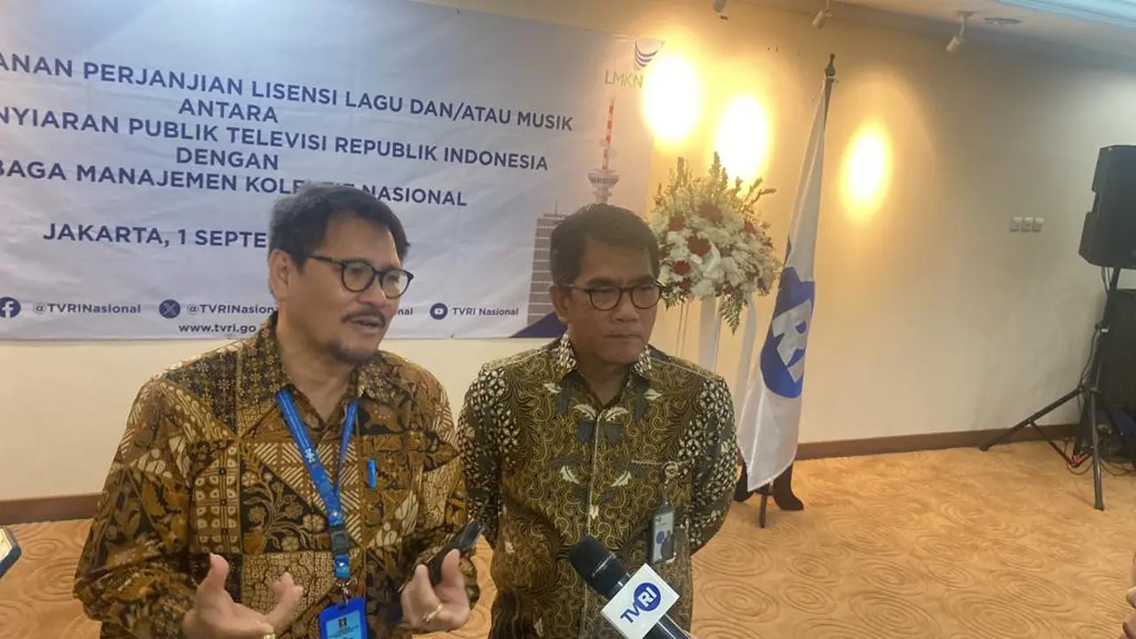 TVRI berkomitmen untuk membayarkan royalti kepada seluruh pelaku musik, baik Pencipta, Pelaku Pertunjukkan (Penyanyi dan Musisi), dan Produser Fonogram melalui LMKN