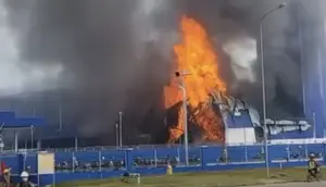Detik-detik Kebakaran Hebat di KEK Sei Mangkei, Tiga Tewas