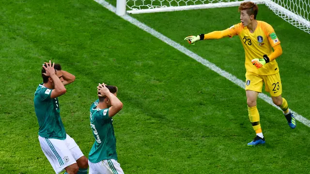 Jerman tersingkir dari Piala Dunia 2018 setelah kalah 0-2 dari Korea Selatan.