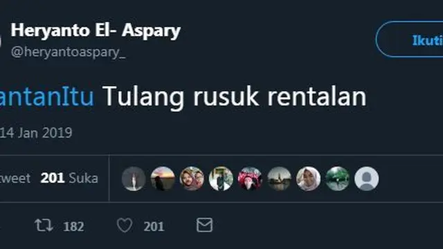 cuitan tentang mantan (foto: twitter/@HeryantoAspary_)