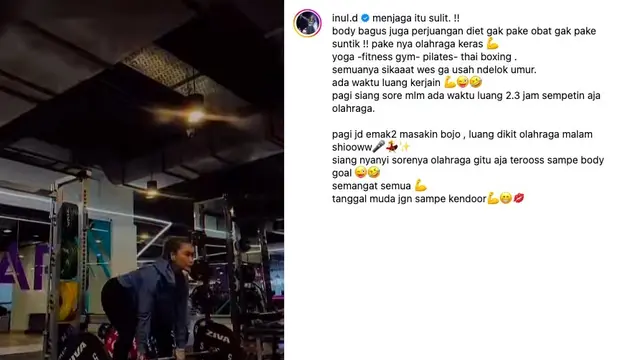 Inul Daratista di Tempat Gym