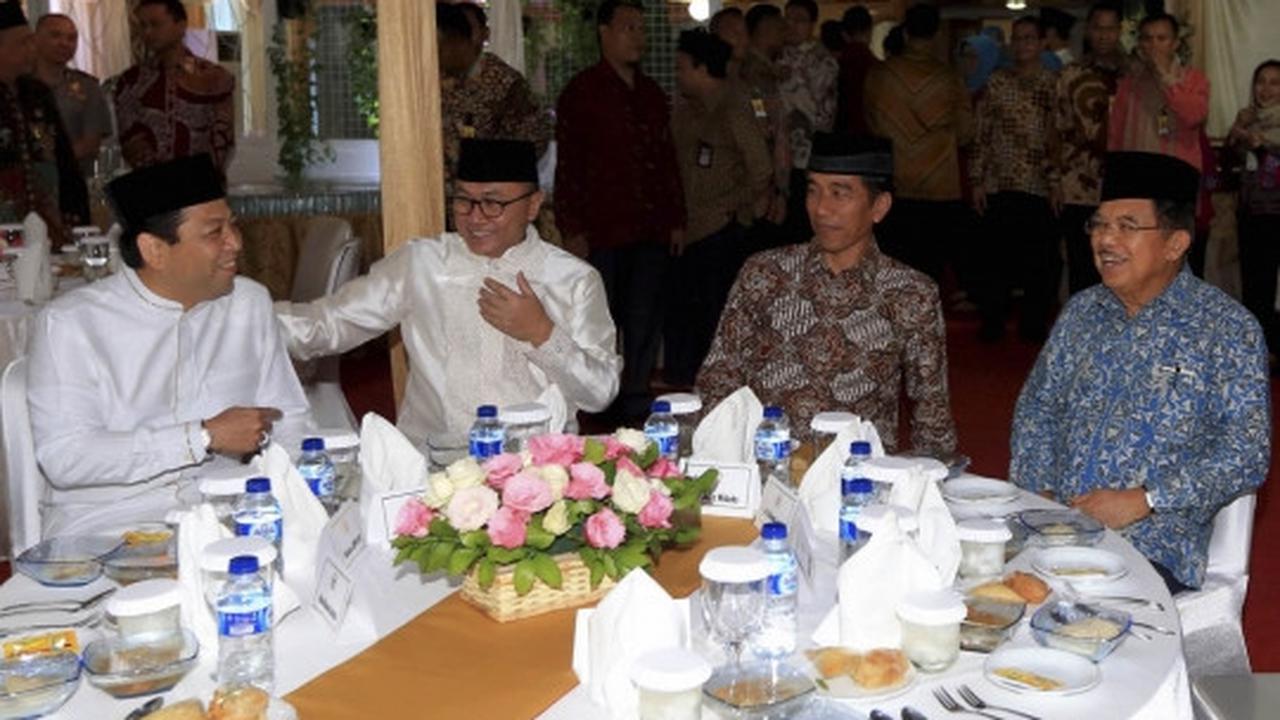 Presiden Jokowi hadiri buka puasa bersama di rumah Ketua MPR