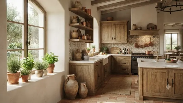 Inspirasi Dapur Bergaya Mediterania