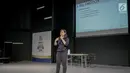 Amanda Thea selaku Talent Acquisition and Employer Branding at KMK Online menjadi pembicara dalam Workshop Session gelaran Emtek Goes to Campus (EGTC) 2018 di Universitas Kristen Petra, Surabaya, Selasa (13/11). (Liputan6.com/Faizal Fanani)
