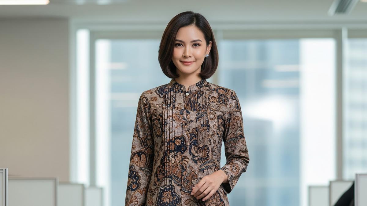 7 Model Atasan Batik Wanita Panjang Terbaru yang Anggun dan Berkelas