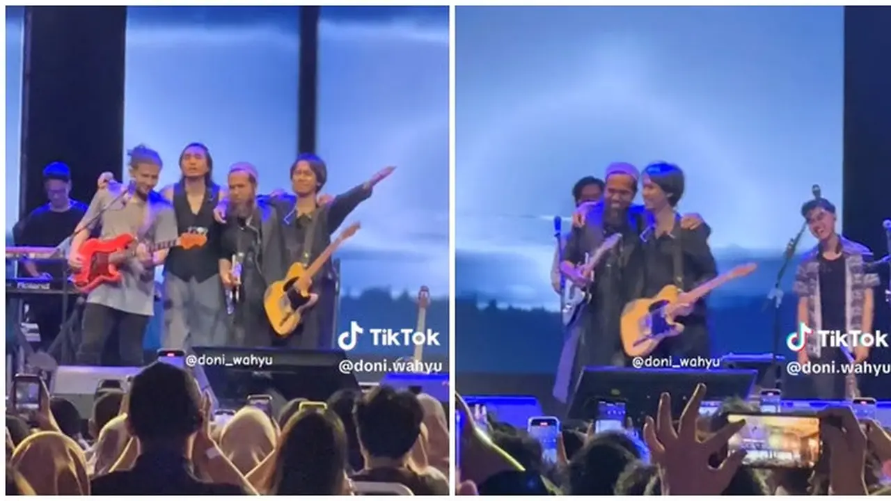 6 Momen Reuni Sheila On 7 Bareng Sakti di Konser Yogyakarta, Bikin Penonton Terharu