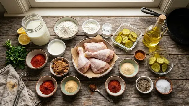 Bahan-Bahan Resep Ayam Goreng Nashville