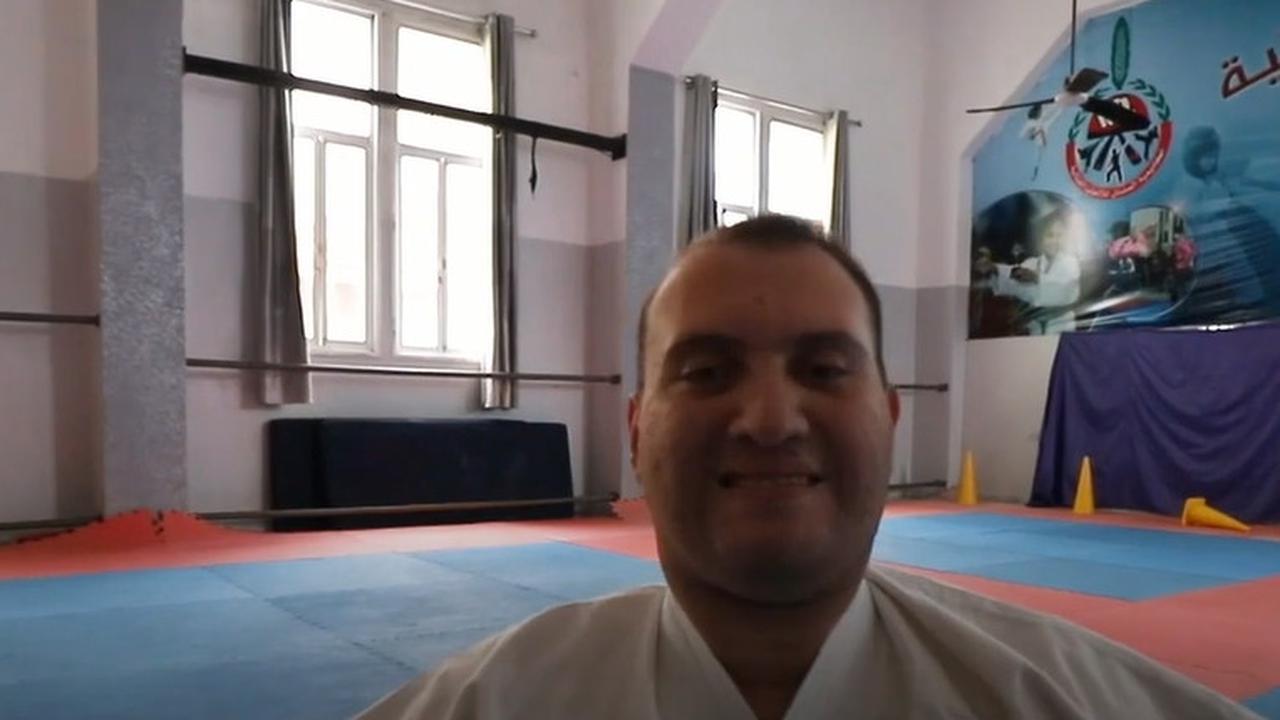 karateka penyandang disabilitas, Youssef Abu Amira