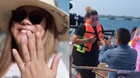 6 Momen Mesra Regina Ivanova dan Kekasih, Dilamar Di atas Speed Boat Polisi (sumber: Instagram.com/ivanova.regina)