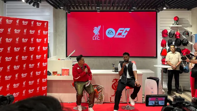 Mantan penyerang Liverpool, Daniel Sturridge, hadir di Jakarta.