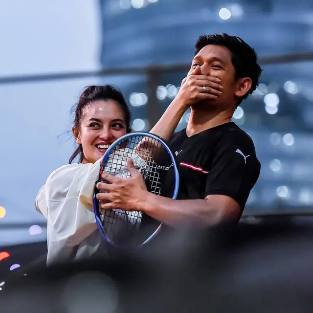 7 Momen Seru Ririn Ekawati dan Ibnu Jamil Olahraga, Main Tenis Sambil Pacaran