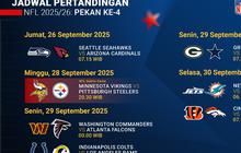 Jadwal dan Nonton NFL Match Week 4: Tayang di Vidio