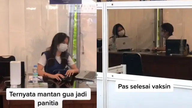 Viral Momen Pria Pergi Vaksin Ternyata Dilayani Mantan Pacar, Endingnya Bikin Nyesek