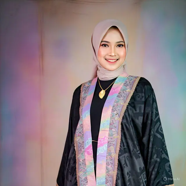 Model Gamis Hitam Simple dan Elegan (Images by ChatGPT)