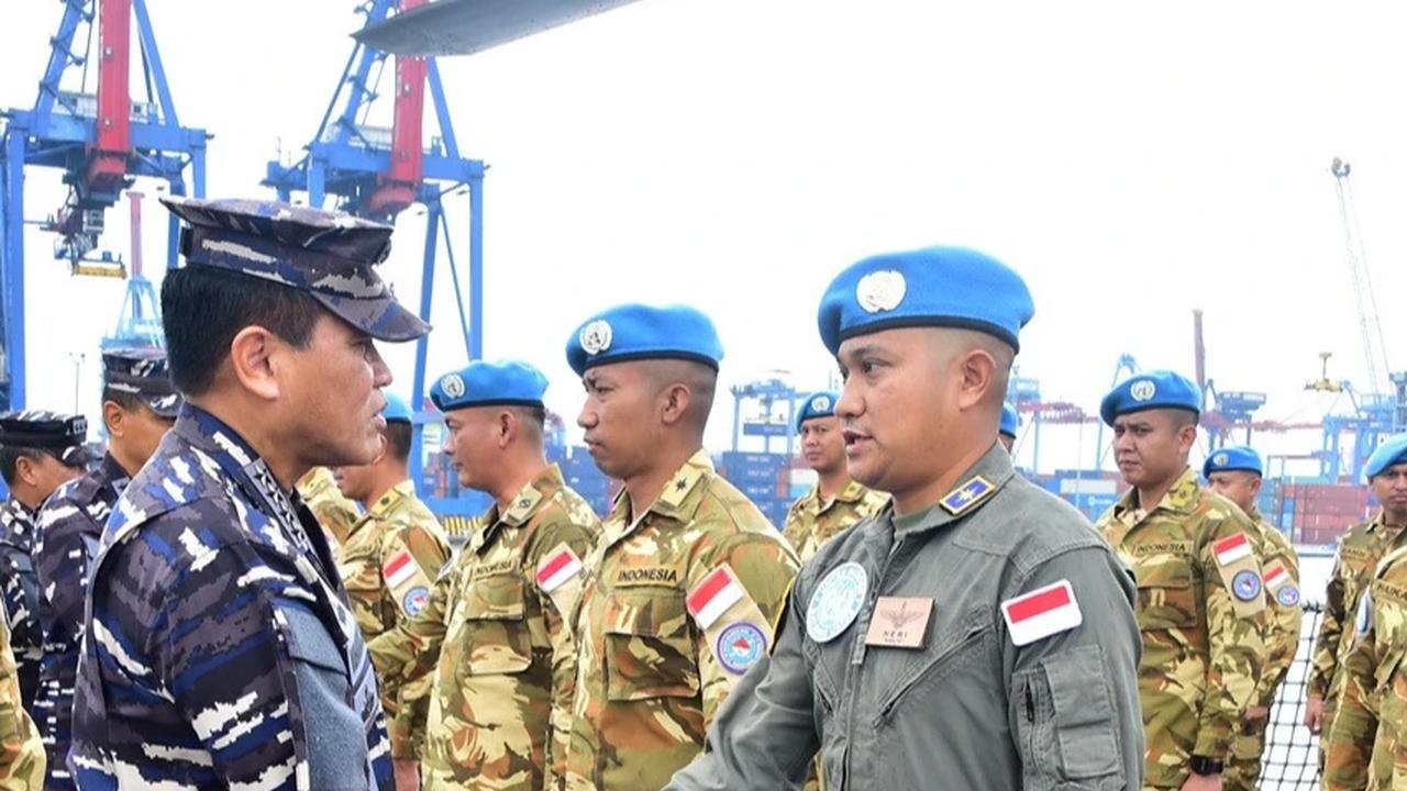 Kepulangan Prajurit TNI AL dari Lebanon