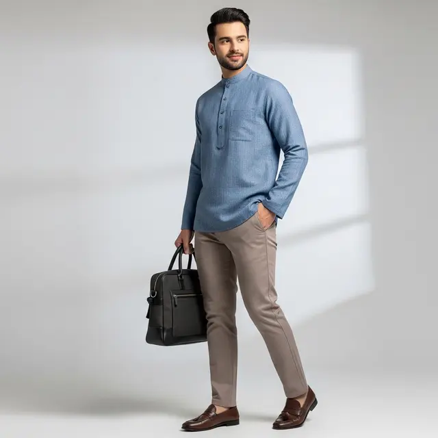 Inspirasi Padu Padan Pria: Kurta dan Celana Chino