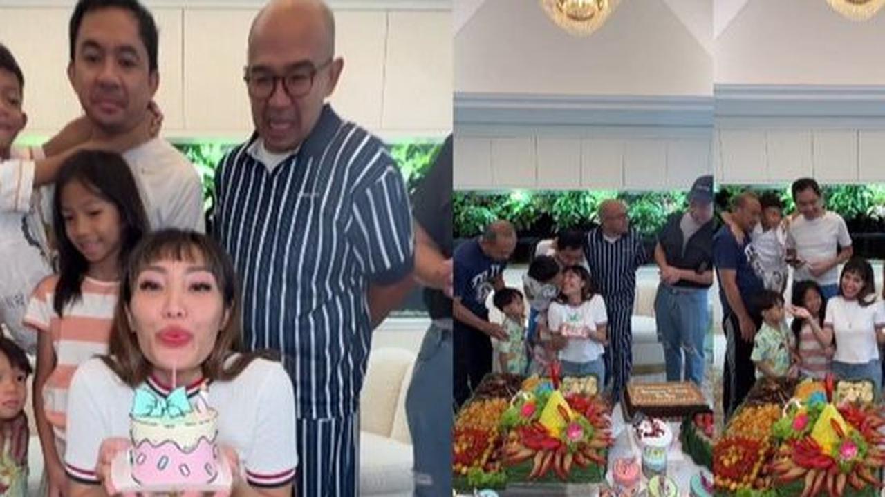 Potret Perayaan Ulang Tahun Ayu Dewi yang Ke-39, Mendapatkan Kejutan dari Sahabat-sahabatnya