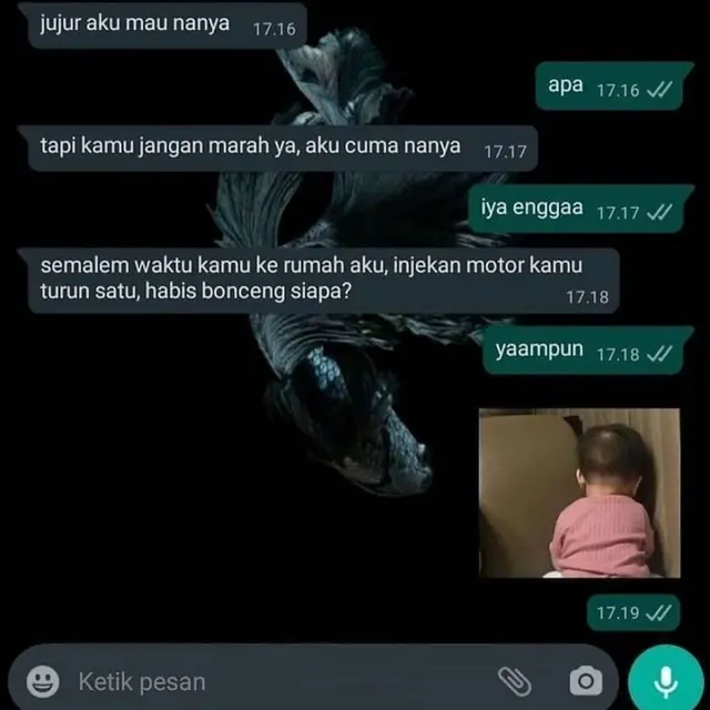 Kocak, 7 Chat Ketahuan Bohong oleh Pacar