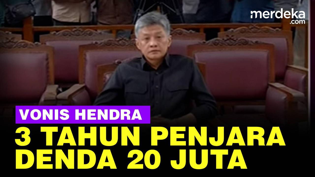 VIDEO: Vonis Hendra Kurniawan, 3 Tahun Penjara dan Denda Rp 20 Juta