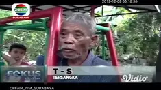 Seorang kakek berusia 70 tahun di Sidoarjo, menangis histeris karena kepergok mencuri tabung elpiji di rumah seorang anggota polisi. Warga yang kesal melihat ulah pelaku, kemudian memborgolnya di ayunan depan rumah korban.