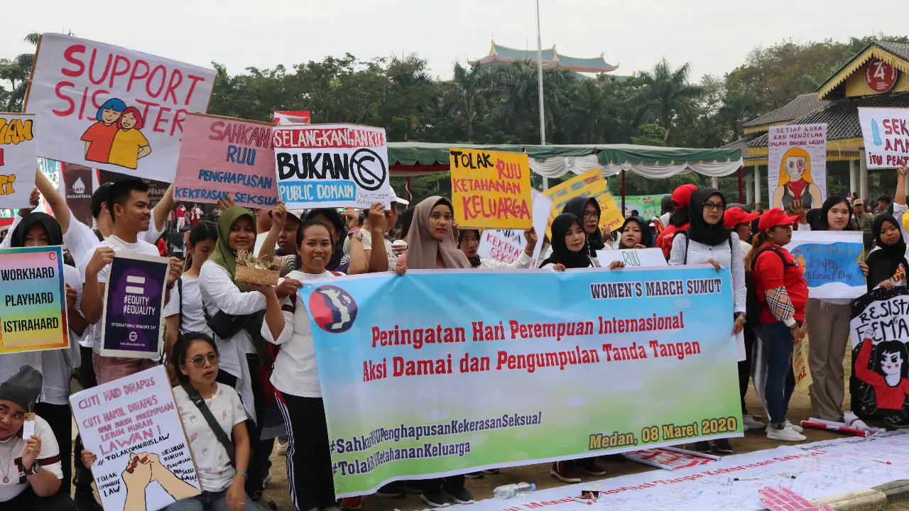 Peringatan Hari Perempuan Internasional di Medan