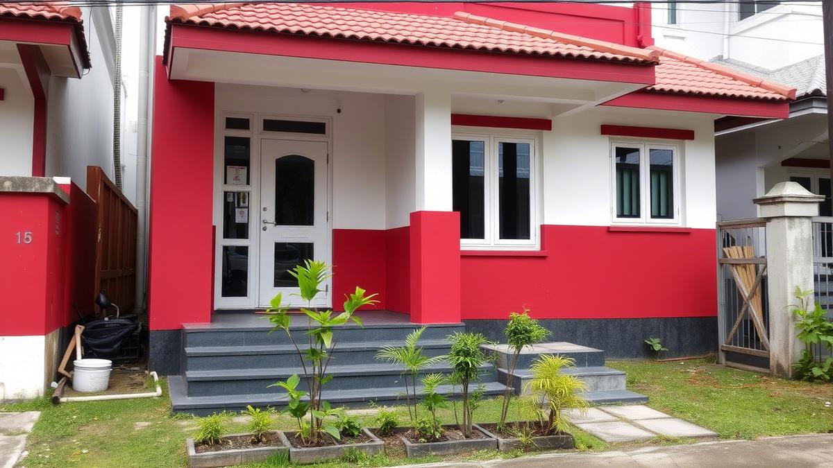 5 Inspirasi Cat Rumah Tema HUT RI Terbaru, Nuansa Ceria Sambut Kemerdekaan