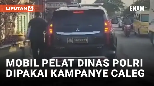 Walah, Caleg Kampanye Gunakan Mobil Pelat Dinas Polri di Tangerang