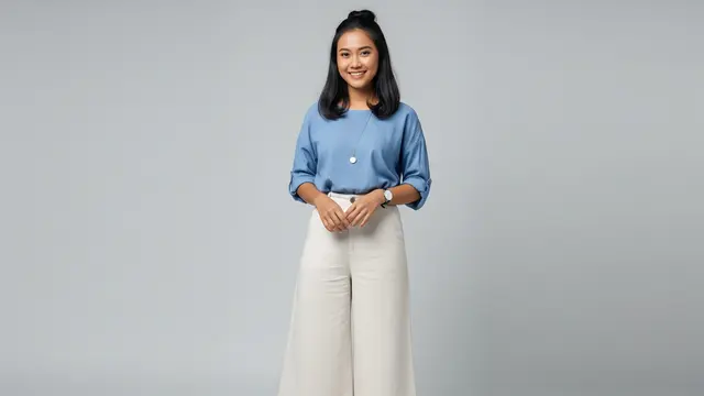 Blouse Katun dan Celana Kulot 