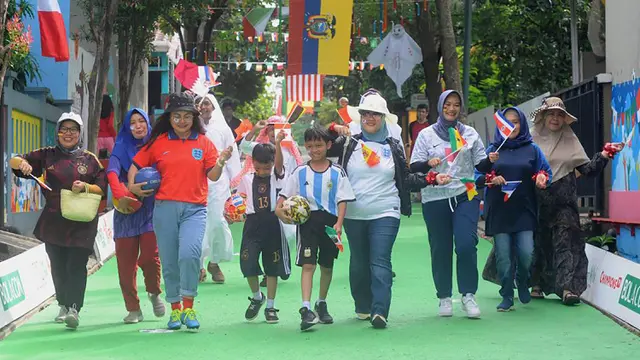 Foto: Melihat Antusiasme Warga Cluster Cemara Maharaja Depok Sambut Laga Final Piala Dunia 2022