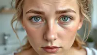 Kantung mata muncul akibat usia, kurang istirahat, atau faktor genetik. Cegah dengan tidur berkualitas, skincare malam, dan perawatan klinis untuk menjaga kulit tetap sehat dan bercahaya. (Ilustrasi by AI)