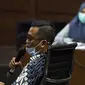 Andi Irfan Jaya saat menjadi saksi pada sidang lanjutan dugaan suap dan tindak pidana pencucian uang terkait pengurusan fatwa Mahkamah Agung untuk Djoko S Tjandra dengan terdakwa Pinangki Sirna Malasari di Pengadilan Tipikor, Jakarta, Senin (7/12/2020). (Liputan6.com/Helmi Fithriansyah)