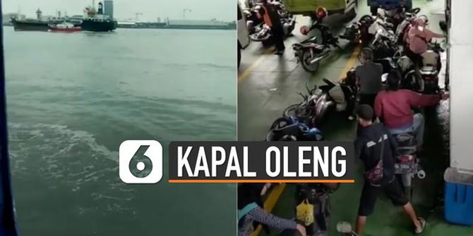 VIDEO: Viral Kapal Oleng Terkena Ombak