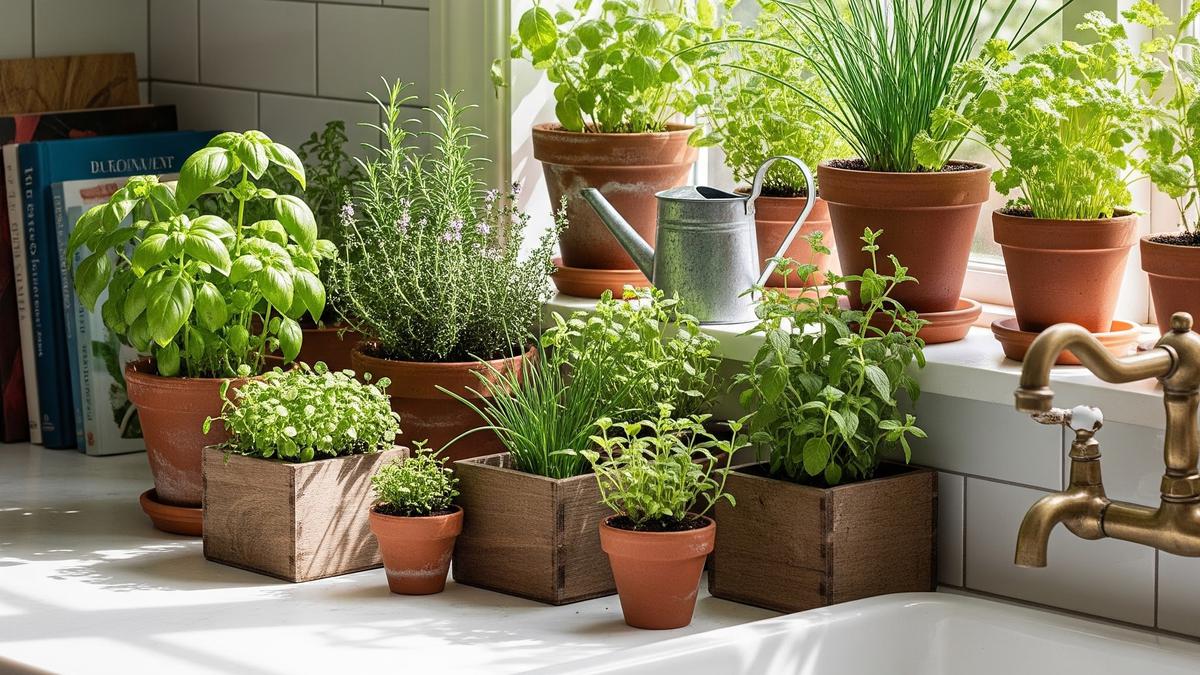 9 Desain Edible Garden Mini di Dapur Dekat Jendela untuk Bumbu Segar, Praktis dan Bermanfaat