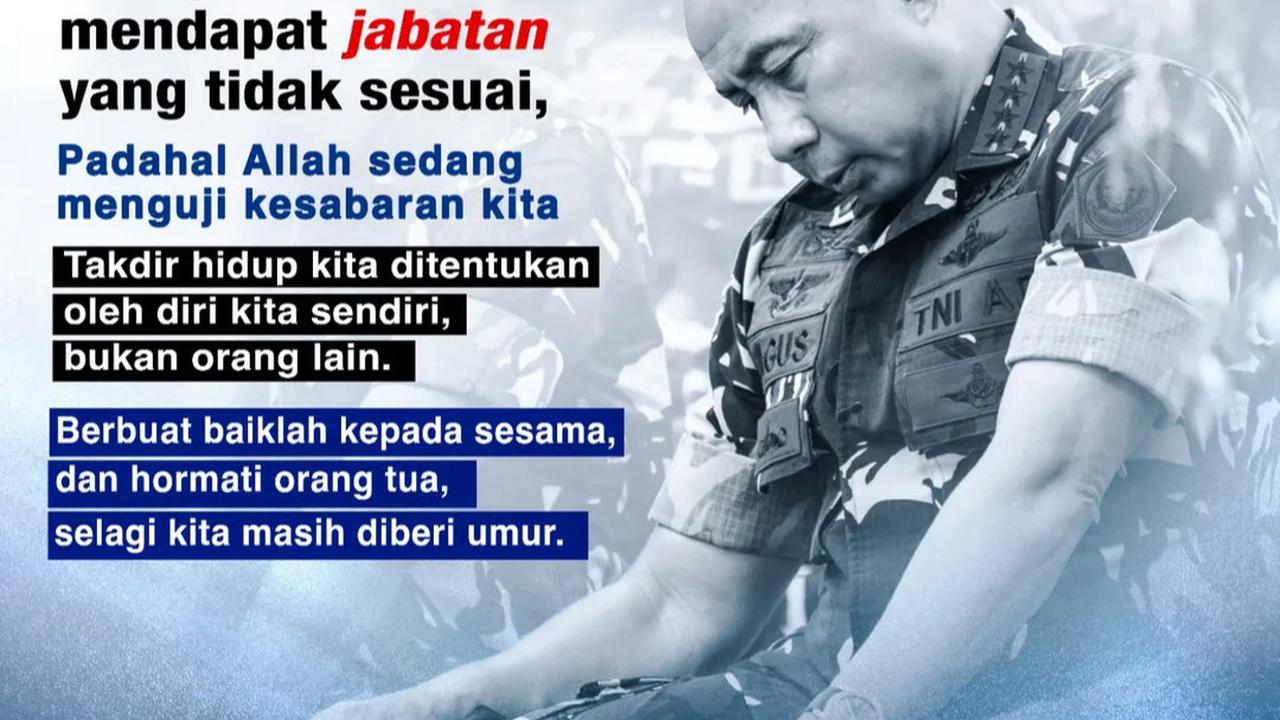 Ucapan Menohok Panglima TNI 'Kita Sering Menyalahkan Orang Lain Jika Dapat Jabatan Tidak Sesuai'