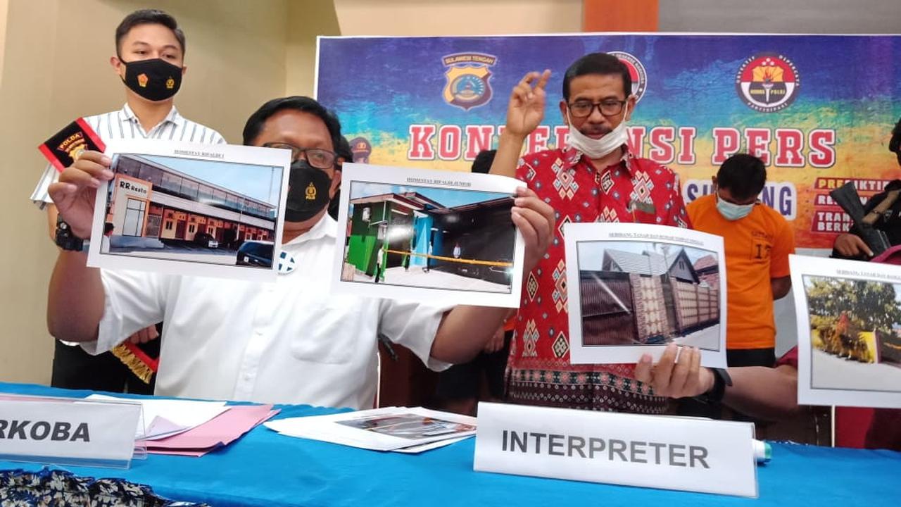 Aset Bandar Sabu di Palu Senilai Rp10 Miliar Disita Polisi
