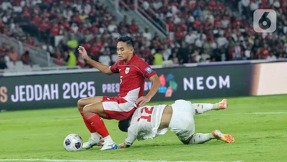 Babak Pertama Usai, Timnas Indonesia Unggul 1-0 atas Bahrain
