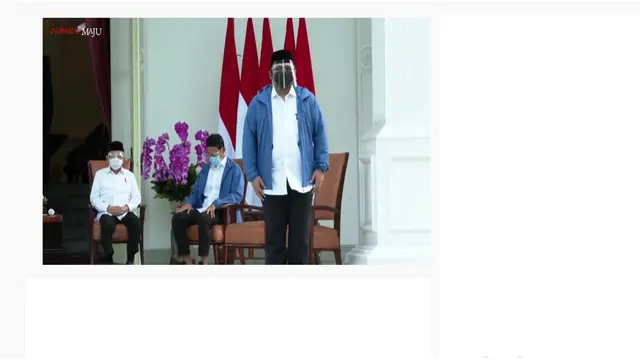 Reshuffle kabinet, Presiden Jokowi dan Wapres Ma'ruf Amin umumkan menteri baru di Istana Kepresidenan Jakarta
