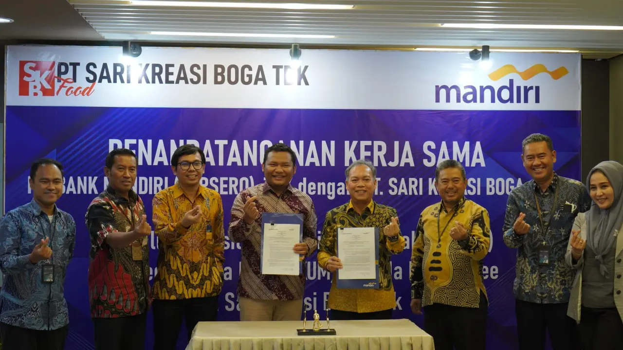SKB Food  melakukan kerja sama penyaluran Kredit Usaha Mikro (KUM) dan Kredit Usaha Rakyat (KUR) dengan PT Bank Mandiri. (Istimewa)