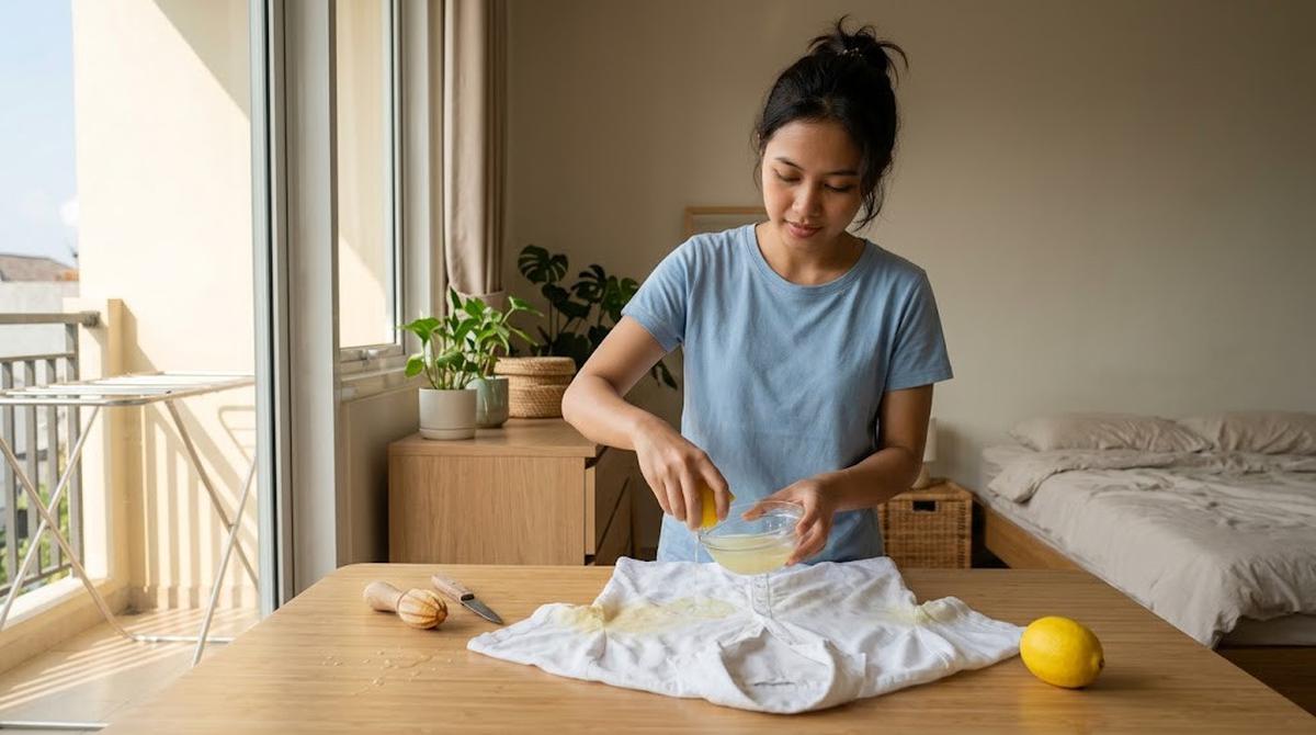Cara Menghilangkan Noda Deodorant di Baju