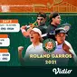 Live Streaming Grand Slam Tennis Roland Garros di FOX Sports Eksklusif Melalui Vidio Pekan Ini. (Sumber : dok. vidio.com)