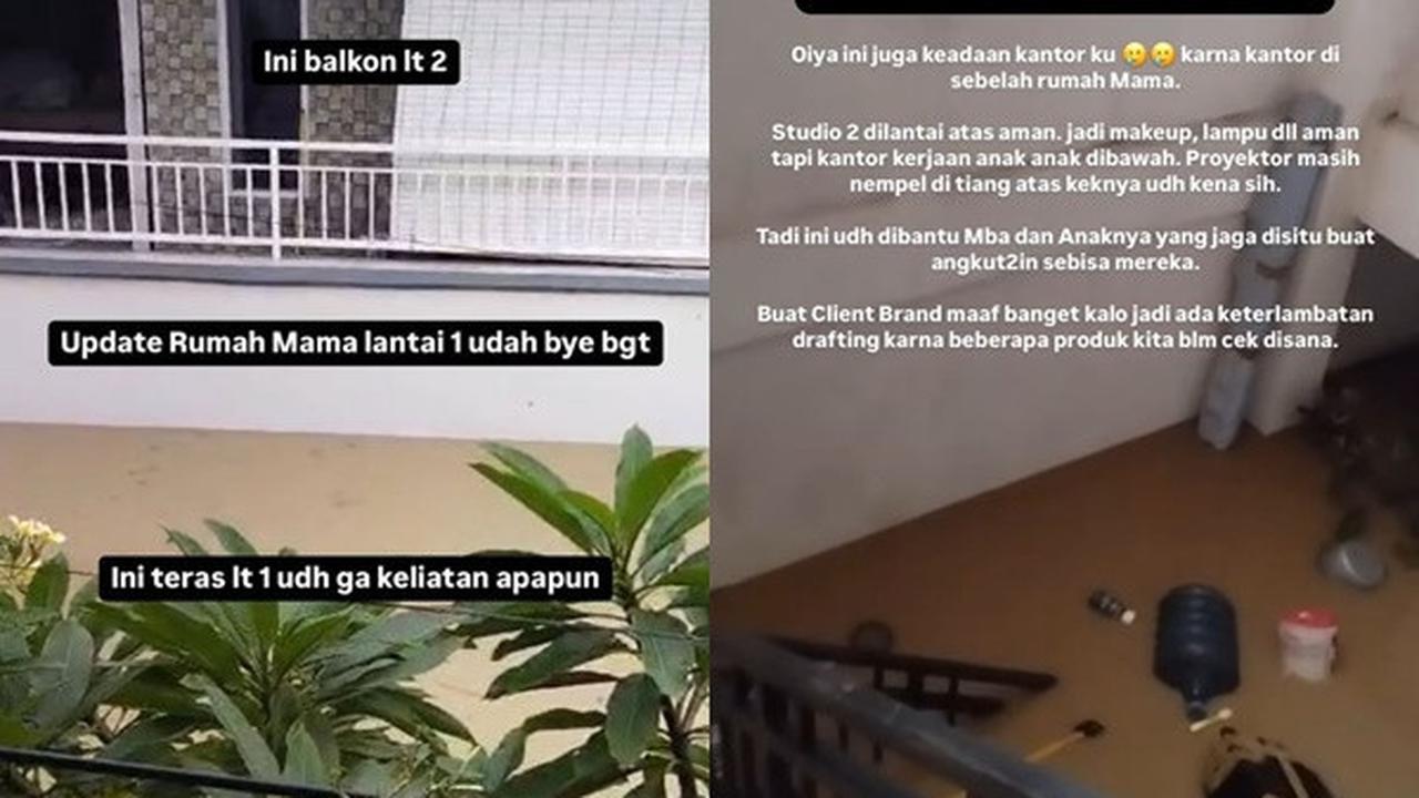Sederet Seleb Perlihatkan Rumah yang Terendam Banjir, Ziva Magnolya Pakai Pel Bersihkan Lumpur - Baim Wong Sahur di Tengah Air Menggenang