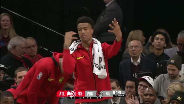 Berita video game recap NBA 2017-2018 antara Portland Trail Blazers melawan Atalanta Hawks dengan skor 110-89.