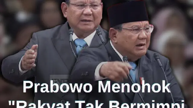Prabowo Blak-blakan ke DPR: Rakyat Tak Bermimpi Hidup Kaya Raya, Tapi..