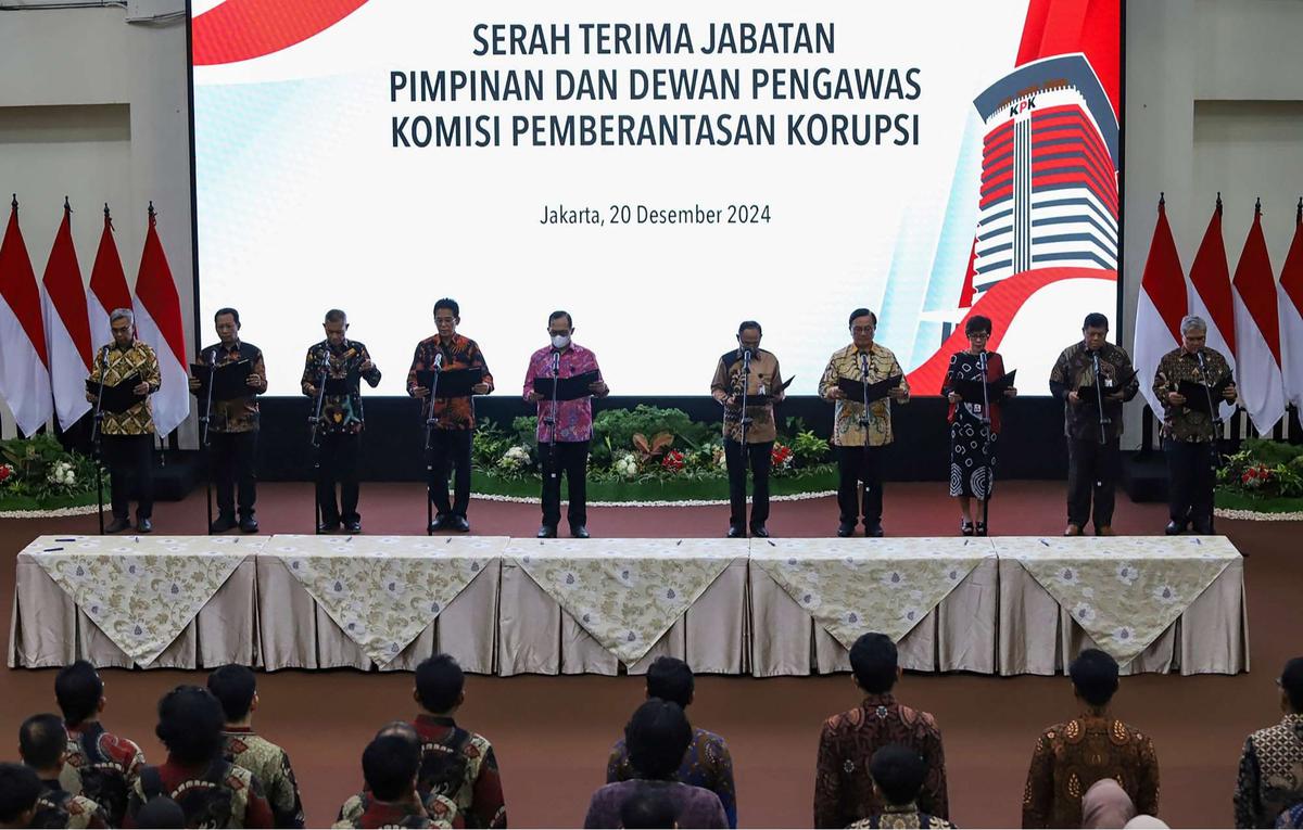 Pimpinan dan Dewas KPK ucap pakta integritas